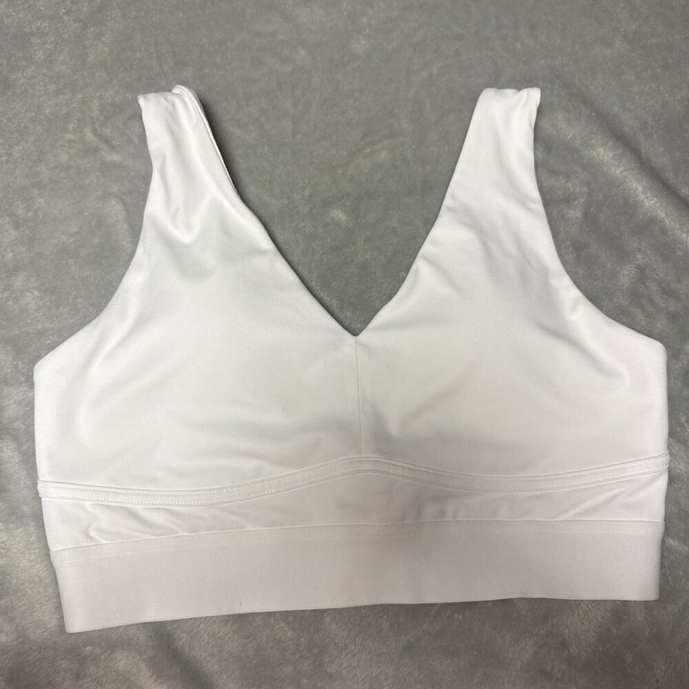 Fabletics Sports Bra Womens XL White All Day Every Day Bra Low Impact